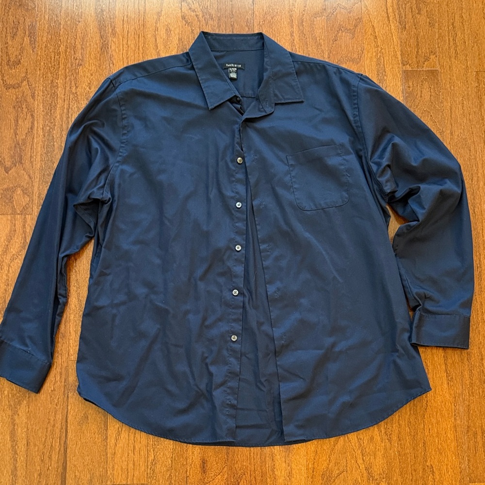 Van Heusen Navy Dress Shirt